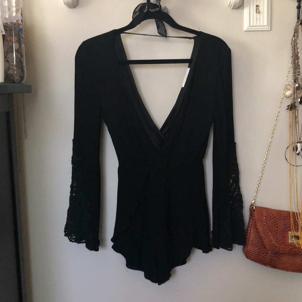 Low cut romper